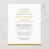 BUDGET Dusty Blue Retro Groovy Script aankondiging (Achterkant)