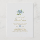 BUDGET Dusty Blue Sage Floral Bouquet Wedding (Voorkant)