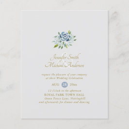 BUDGET Dusty Blue Sage Floral Bouquet Wedding