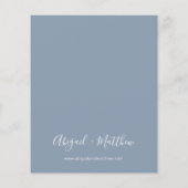 Budget Dusty Blue Simple Weddenation (Achterkant)