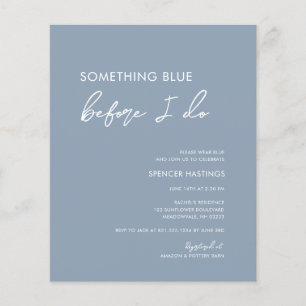 Budget Dusty Blue voordat ik Vrijgezellenfeest doe Flyer