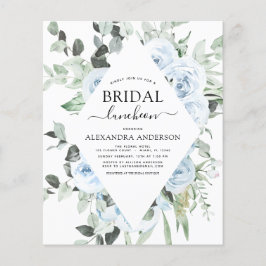 Budget Dusty Blue Vrijgezellenfeest Luncheon Flyer