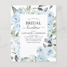 Budget Dusty Blue Vrijgezellenfeest Luncheon Flyer