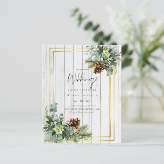 BUDGET Dusty Blue Wedding Eucalyptus Greenery (Staand voorkant)