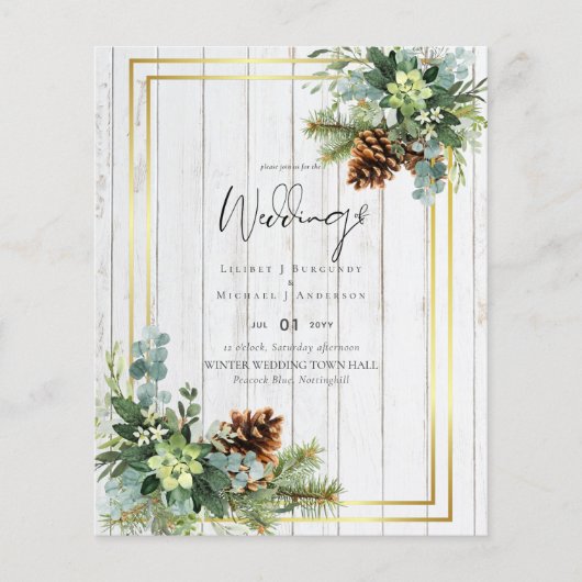 BUDGET Dusty Blue Wedding Eucalyptus Greenery (Voorkant)