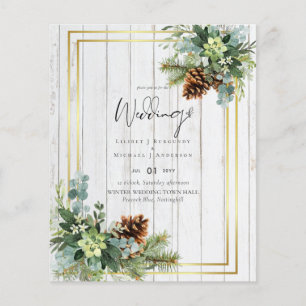 BUDGET Dusty Blue Wedding Eucalyptus Greenery