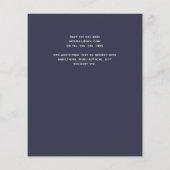 BUDGET Dusty Blue Wedding Eucalyptus Greenery Flyer (Achterkant)