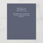 BUDGET Dusty Blue Wedding Invite (Achterkant)