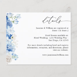 Budget Dusty Blue & White Bloemen Details Flyer