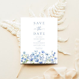 Budget Dusty Blue Wildflower Wedding Sla de datum 