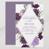 Budget Dusty Paars Wedding Floral Greenery (Voorkant / Achterkant)