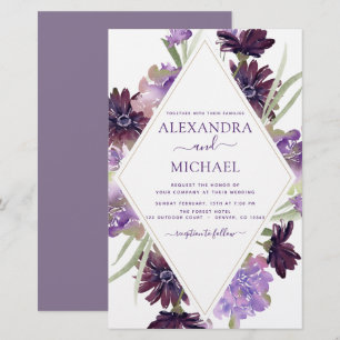 Budget Dusty Paars Wedding Floral Greenery