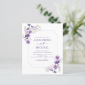 Budget Dusty Paars Wedding Floral Greenery (Staand voorkant)