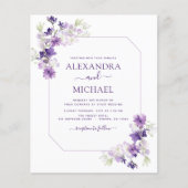 Budget Dusty Paars Wedding Floral Greenery (Voorkant)