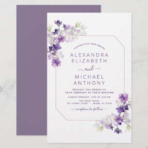 Budget Dusty Paars Wedding Floral Greenery