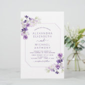 Budget Dusty Paars Wedding Floral Greenery (Staand voorkant)