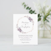 Budget Dusty Paarse Floral Wedding (Staand voorkant)