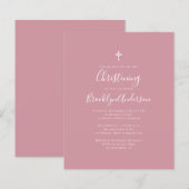 Budget Dusty Pink Christening (Voorkant / Achterkant)