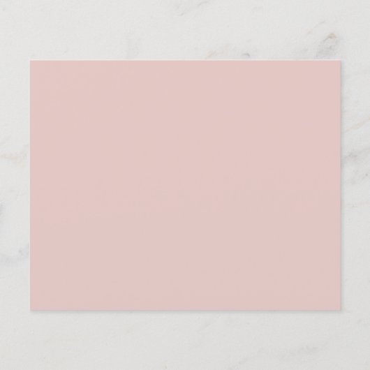 Budget Dusty Pink Floral Greenery Save the Date (Achterkant)