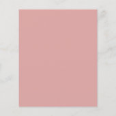 Budget Dusty Pink Florals script Nieuwe startpunt  (Achterkant)