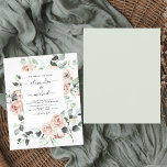 Budget Dusty Pink Greenery Wedding Invitations Flyer<br><div class="desc">Budget Dusty Pink Floral Rozen en Eucalyptus Botanical Greenery Waterverf Wedding Spring of Summer Wedding Invitations - omvat prachtige en elegante scripttypografie met moderne tropische botanische bloemen en groen voor de speciale viering van de huwelijksdag.</div>