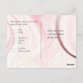 Budget Dusty Pink Modern Abstract Weddenschap Briefkaart (Achterkant)