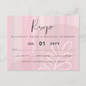 Budget Dusty Pink Modern Abstract Weddenschap Briefkaart (Voorkant)