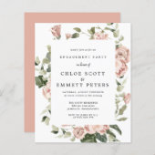 Budget Dusty Pink Rose Engagement Party (Voorkant / Achterkant)
