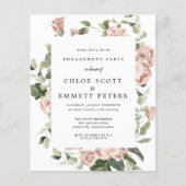 Budget Dusty Pink Rose Engagement Party (Voorkant)