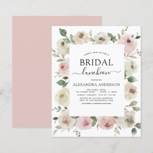 Budget Dusty Pink Vrijgezellenfeest Luncheon Flora