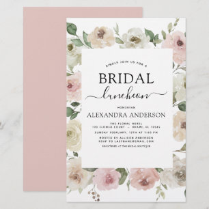 Budget Dusty Pink Vrijgezellenfeest Luncheon Flora