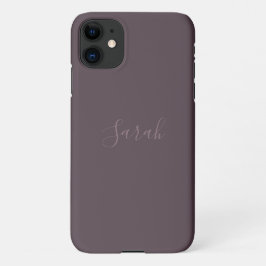 Budget Dusty Plum met naam iPhone 13 Mini Hoesje