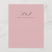 Budget Dusty Roos Calligraphy Wedding (Achterkant)