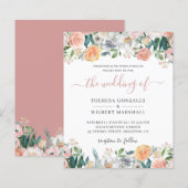 Budget Dusty Roos Floral Wedding (Voorkant / Achterkant)