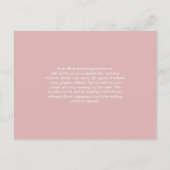 BUDGET Dusty Roos FOTO Save the Date Monochrome Briefkaart (Achterkant)