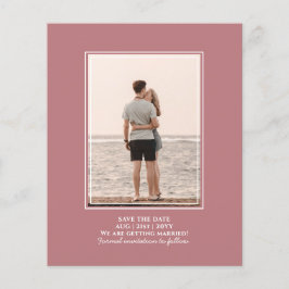 BUDGET Dusty Roos FOTO Save the Date WEDING Flyer