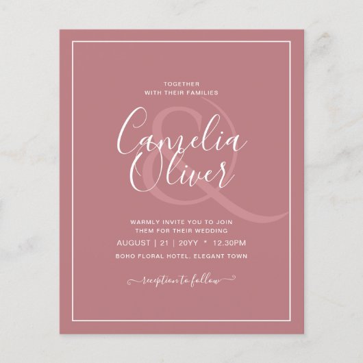 BUDGET Dusty Roos MONOCHROME Weddenschap Flyer (Voorkant)