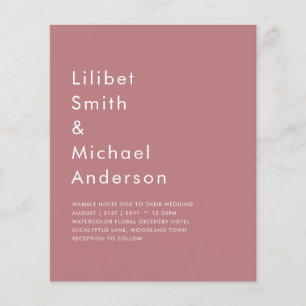 BUDGET Dusty Roos MONOCHROME Weddenschap Flyer