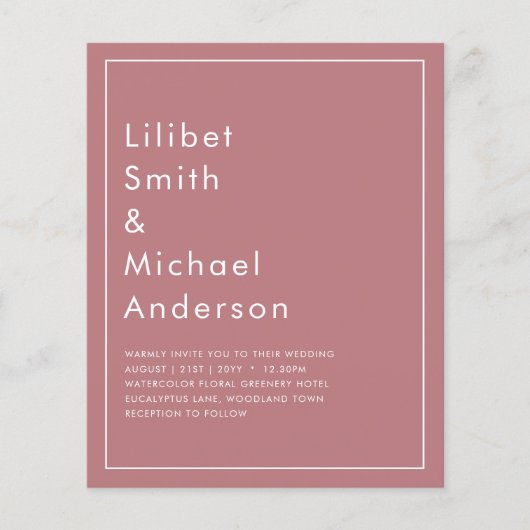 BUDGET Dusty Roos MONOCHROME Weddenschap Flyer (Voorkant)