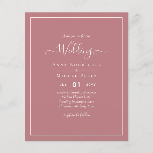 BUDGET Dusty Roos MONOCHROME Weddenschap Flyer (Voorkant)