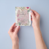 BUDGET Dusty Roos Pampas Grass Wedding Flyer (Hand)