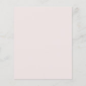 Budget Dusty Roos Pink Gold Floral Wedding Invite (Achterkant)