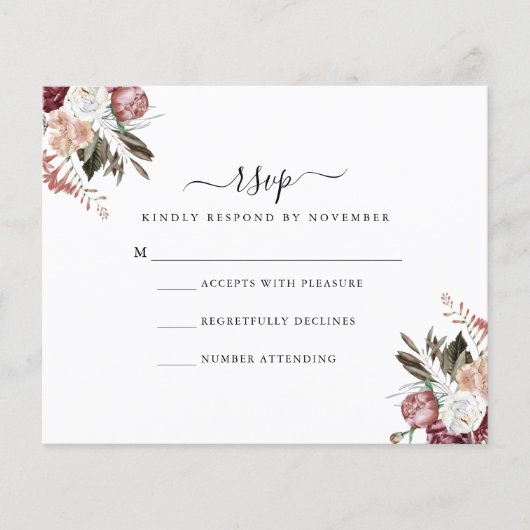 Budget Dusty Roos RSVP Flyer (Voorkant)