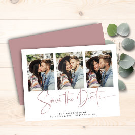 Budget Dusty Roos Typography Wedding Save the Date