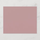 Budget Dusty Roos Typography Wedding Save the Date (Achterkant)