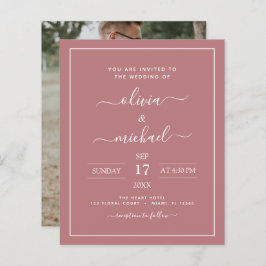 Budget Dusty Roos Weddenschap met Fotouitnodiging