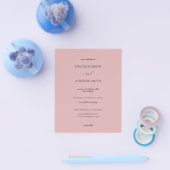 Budget Dusty Roos Wedding Flyer (Enkel)