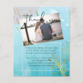 BUDGET DustyTeal Gold Abstract bruiloft (Voorkant)