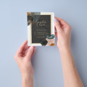 BUDGET Earth Tones Abstract Weddenschap Flyer (Hand)