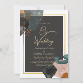 BUDGET Earth Tones Abstract Weddenschap Kaart